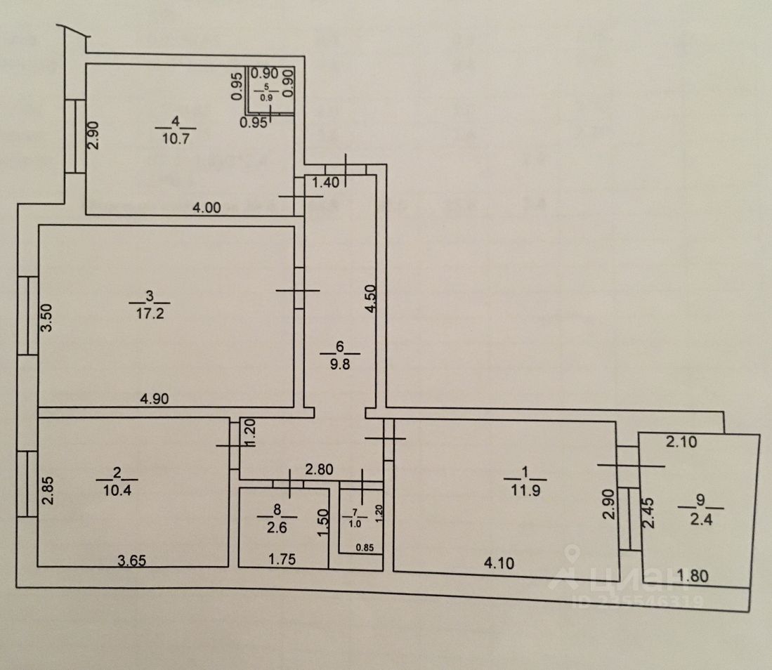 Продаю трехкомнатную квартиру 64.5м² Краснодарский край, Геленджик, мкр. Северный, 7 - база ЦИАН, объявление 235546319