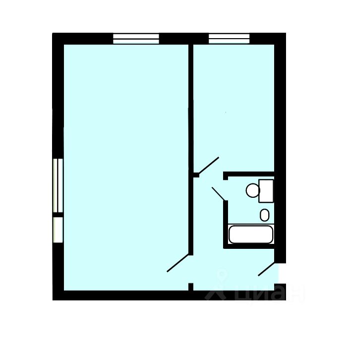 Продажа однокомнатной квартиры 37.1м² ул. Тихомирова, 15К2, Москва, СВАО, р-н Северное Медведково м. Медведково - база ЦИАН, объявление 236577223