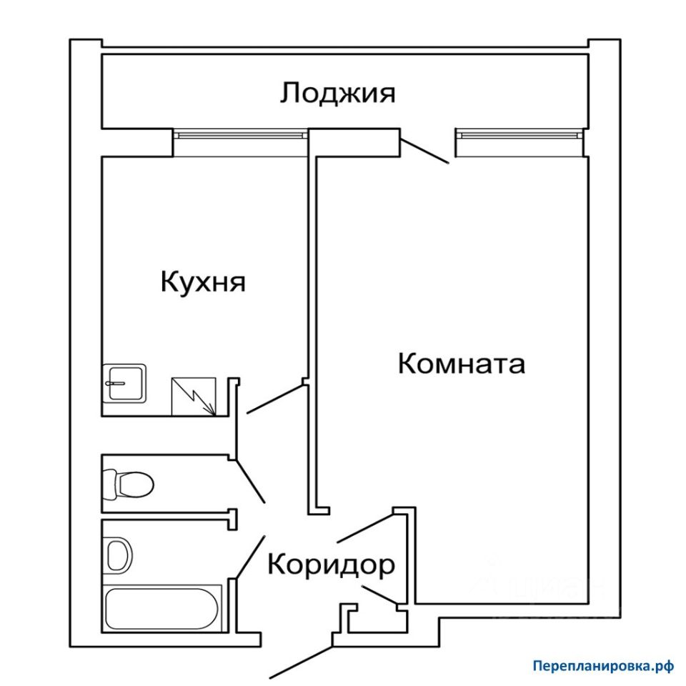 Схема однокомнатных квартир