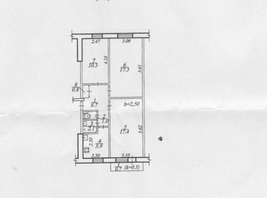 Планировка квартиры 3 комнатной брежневки