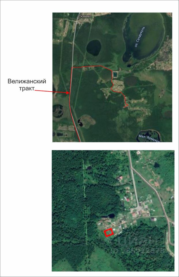 Кадастровая карта тюнево нижнетавдинский район