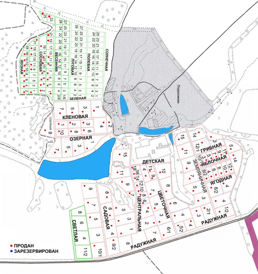 циан участки московская область на карте