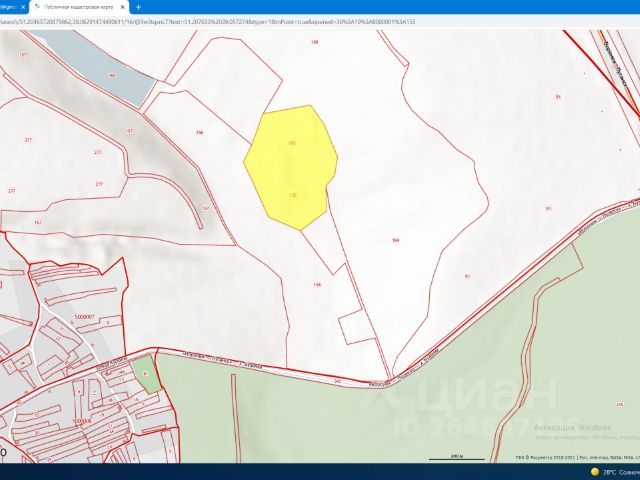 Публичная кадастровая карта воронежской области острогожский район