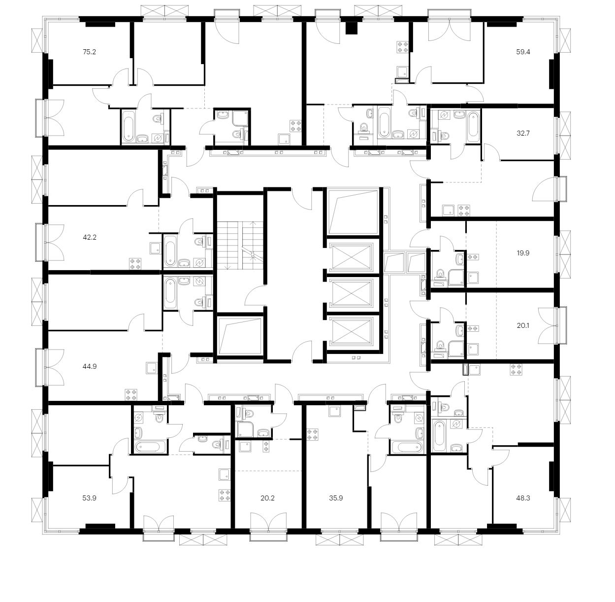 Продажа двухкомнатной квартиры 59.4м² Москва, СВАО, р-н Бутырский ...