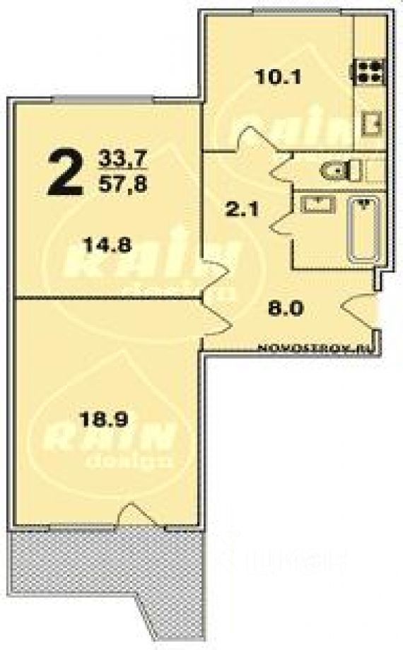 П 44 планировка 2 х комнатная