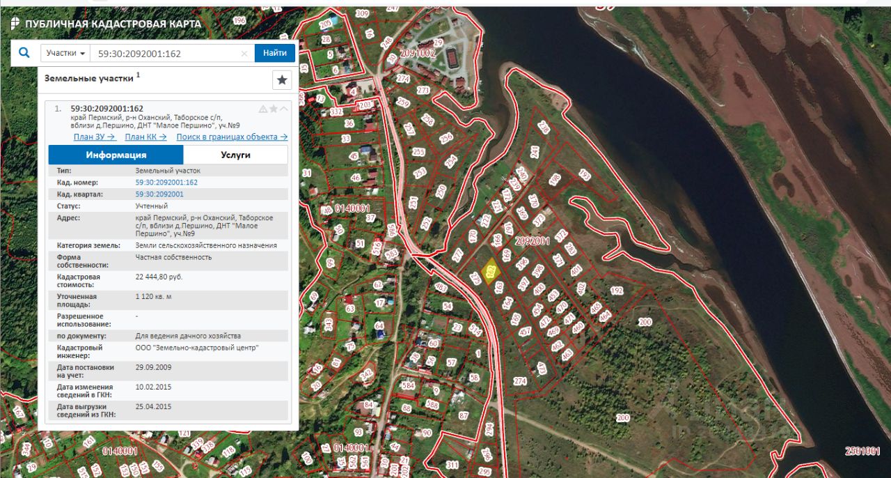 Кадастровый план пермь