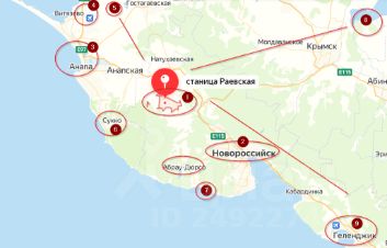 Кадастровая карта новороссийск раевская