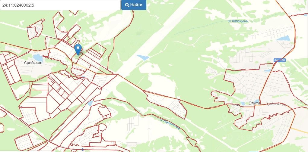 Публичная кадастровая карта красноярск емельяновский район