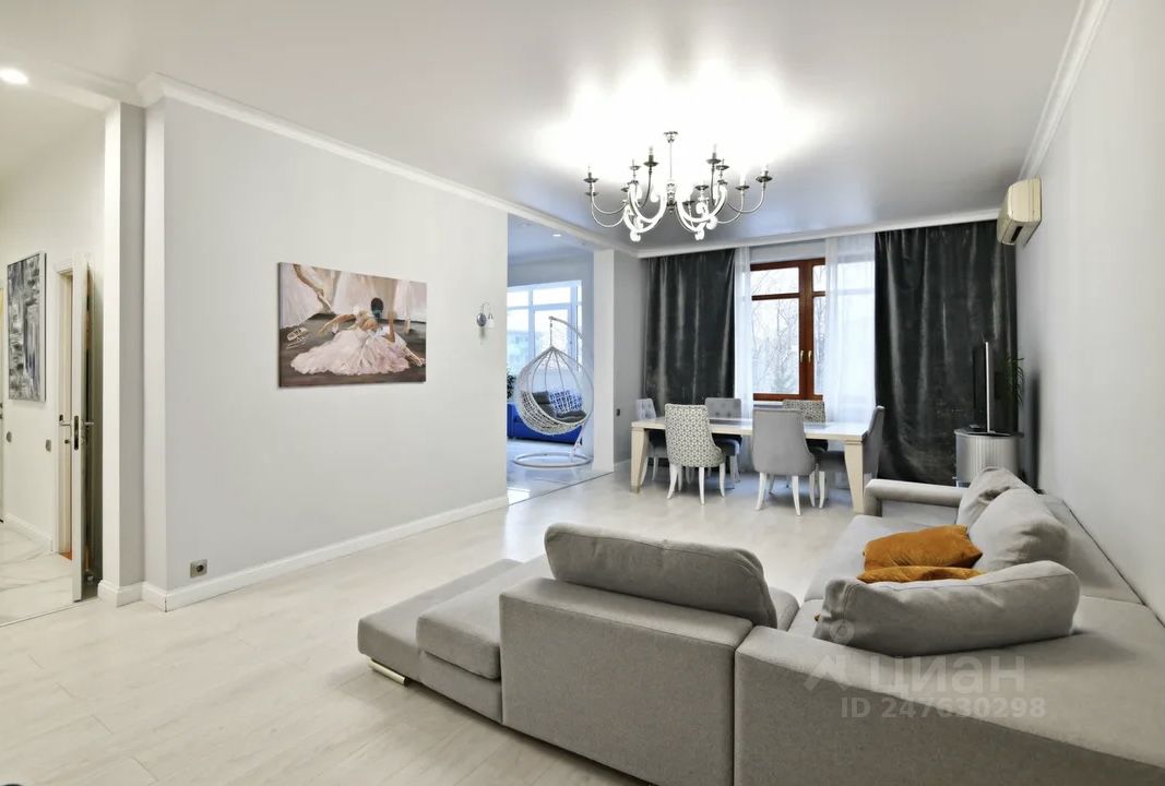 Сдам трехкомнатную квартиру 110м² Волоколамское ш., 60К2, Москва, СЗАО, р-н Покровское-Стрешнево м. Покровское-Стрешнево - база ЦИАН, объявление 247630298