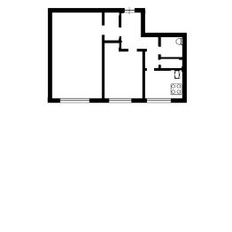 2-комн.кв., 45 м², этаж 12