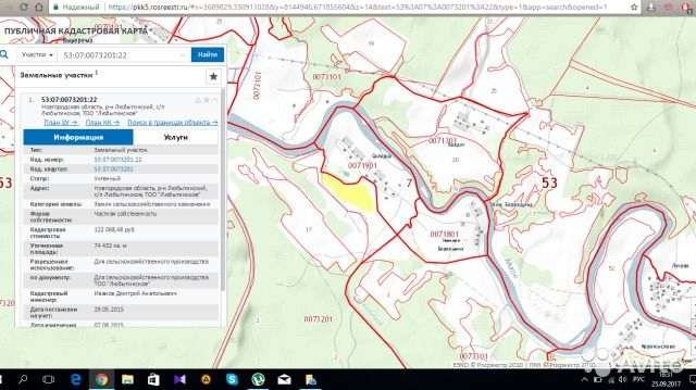 Кадастровая карта публичная новгородская область любытинский район