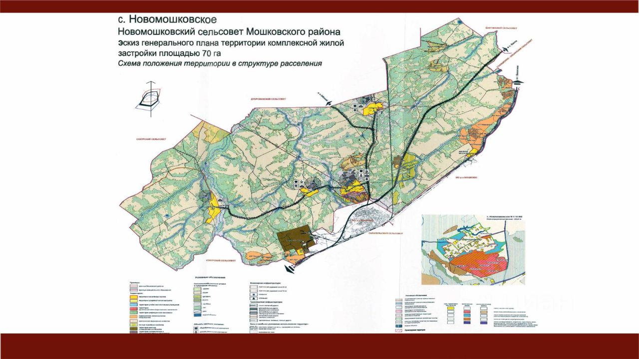 Топографическая карта кыштовского района