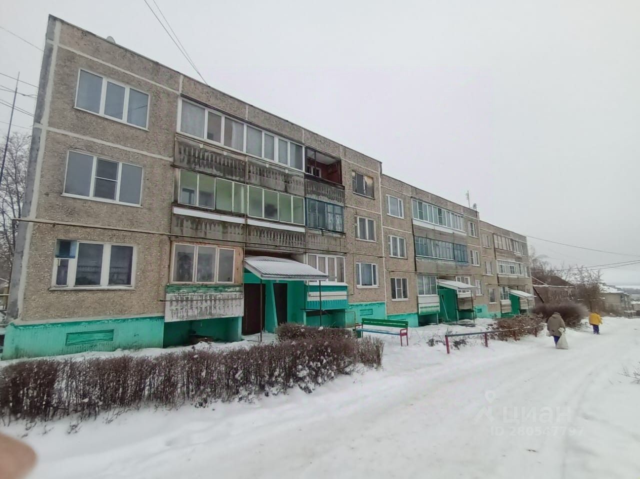 Продажа трехкомнатной квартиры 71.4м² Центральная ул., 7, Владимирская ...