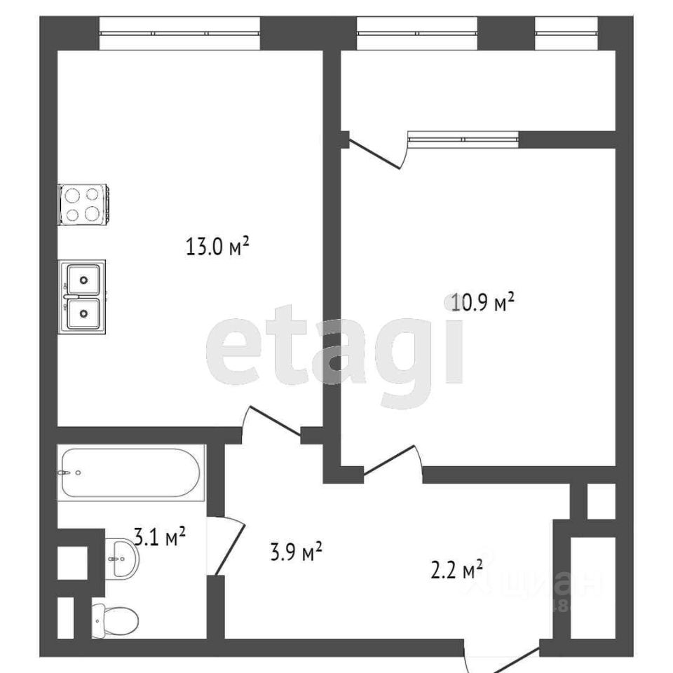 Продаю однокомнатную квартиру 34.7м² Родниковая ул., Москва, НАО (Новомосковский) м. Саларьево - база ЦИАН, объявление 230484227
