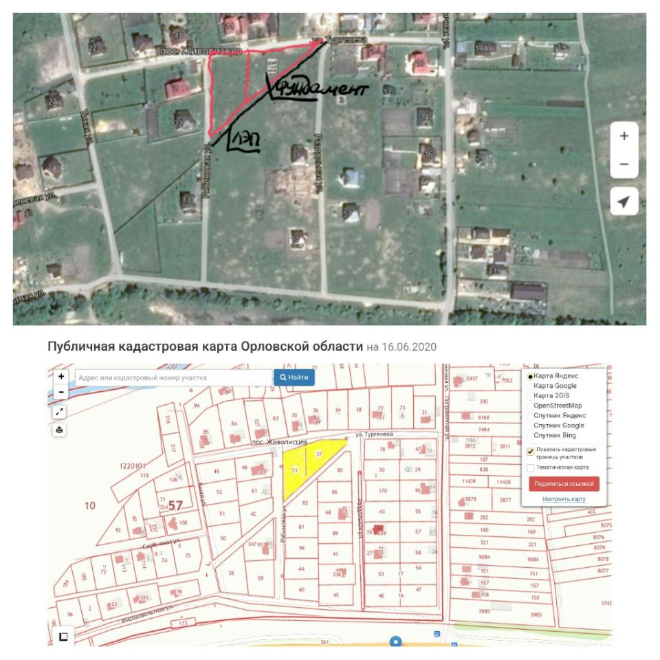 Карта гать орловская область