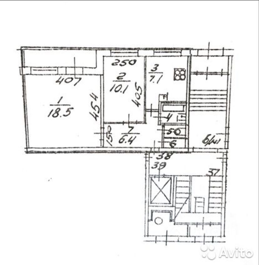 Продажа двухкомнатной квартиры 46м² ул. Симонова, 7К1, Санкт-Петербург, р-н Выборгский, Шувалово-Озерки м. Проспект Просвещения - база ЦИАН, объявление 252715570