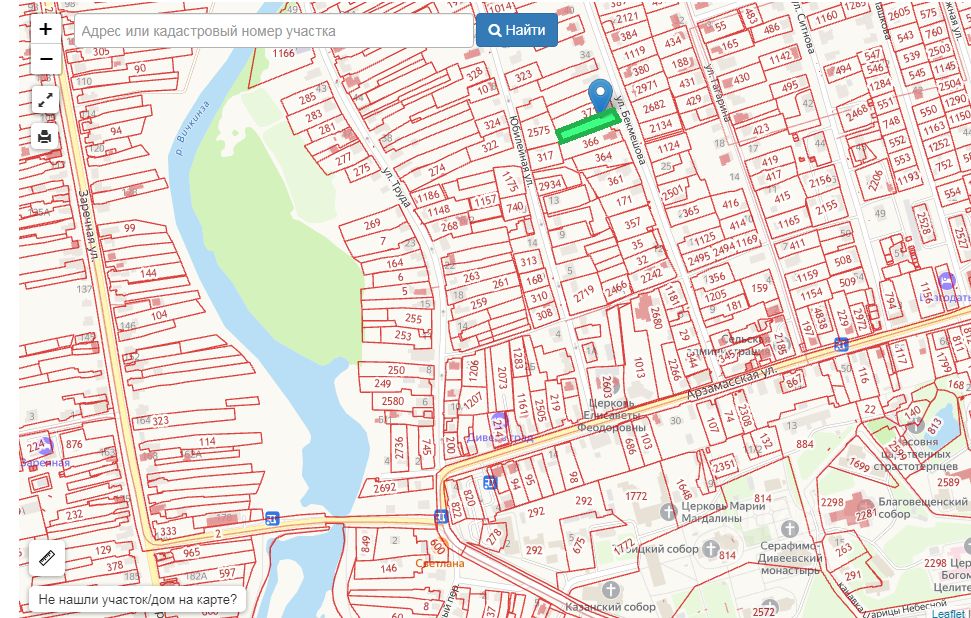 Кадастровая карта публичная нижегородская область дивеевский район