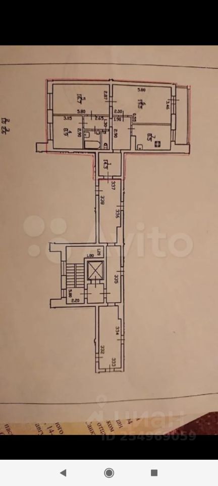 Продажа трехкомнатной квартиры 71м² Наличная ул., 40К7, Санкт-Петербург, р-н Василеостровский, Остров Декабристов м. Приморская - база ЦИАН, объявление 254969059