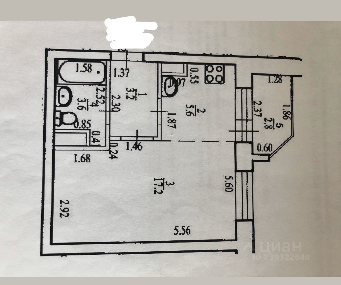 Продажа квартиры-студии 31м² ул. Степана Злобина, 38/2, Уфа, Башкортостан респ., р-н Советский, мкр. Новиковка - база ЦИАН, объявление 239322640