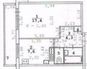 Продаю однокомнатную квартиру 34м² ул. Академика Бардина, 12, Екатеринбург, Свердловская область, р-н Верх-Исетский, Юго-Западный микрорайон, мкр. Юго-Западный - база ЦИАН, объявление 240111449