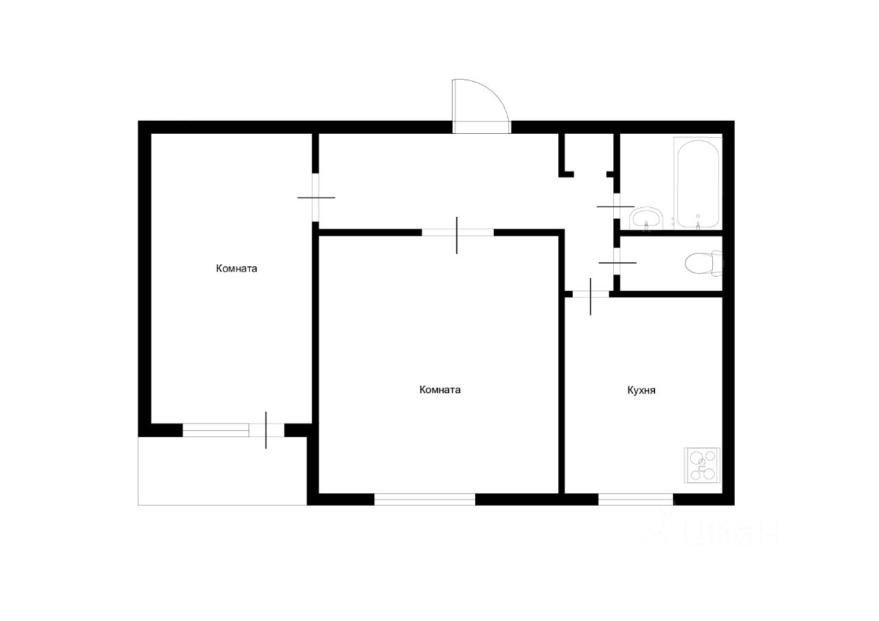 Продажа двухкомнатной квартиры 52м² Кленовый бул., 13К1, Москва, ЮАО, р-н Нагатинский затон м. Коломенская - база ЦИАН, объявление 235222804