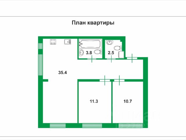 Барная стойка на плане