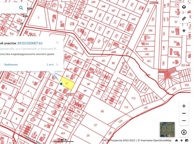 Карта большого исаково калининградская область