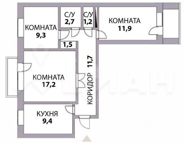 Планировки сталинок 2 комнаты с длинным коридором