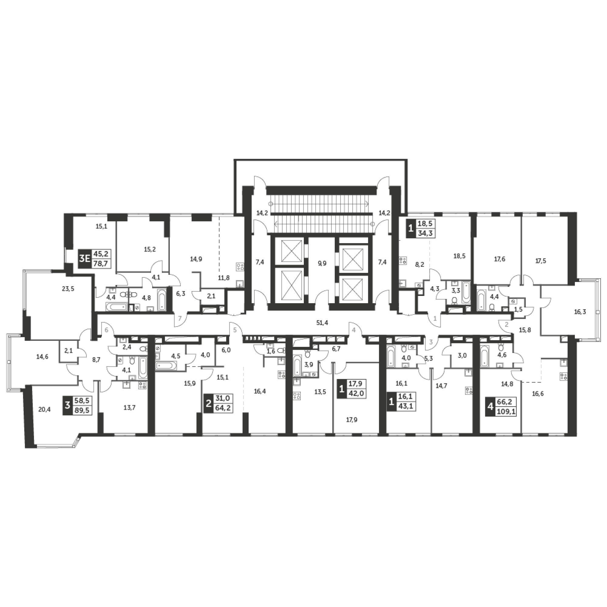 Продаю двухкомнатную квартиру 64.2м² ул. Академика Волгина, 2С2, Москва ...