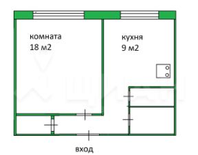 Планировка этой квартиры по данным Циан