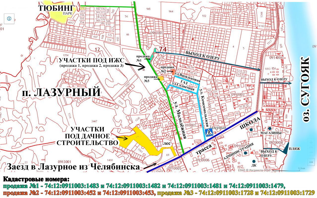 Курск лазурный поселок карта