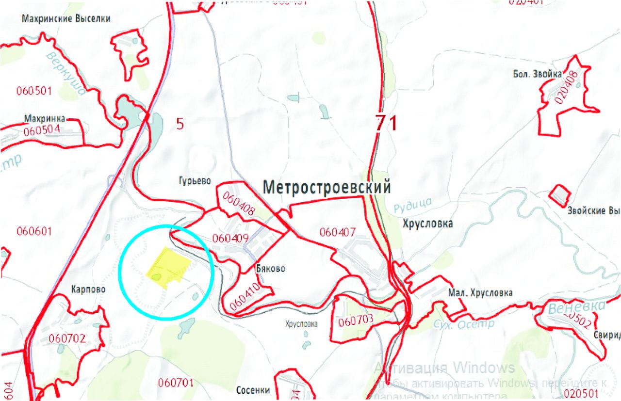 П метростроевский кадастровая карта