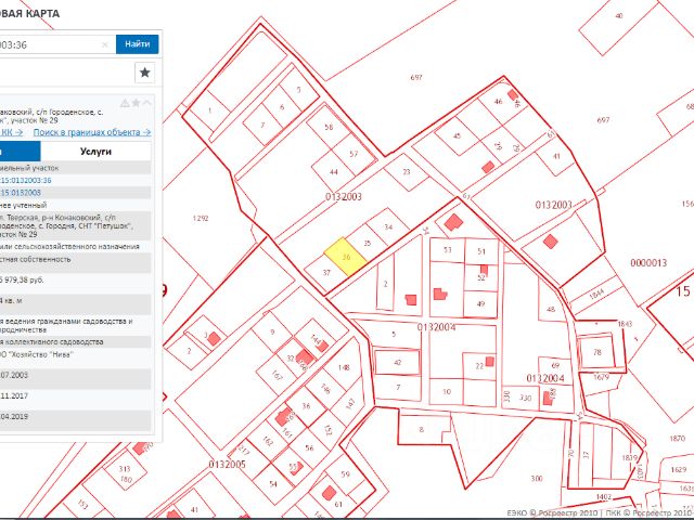 Кадастровая карта публичная тверской области конаковский район