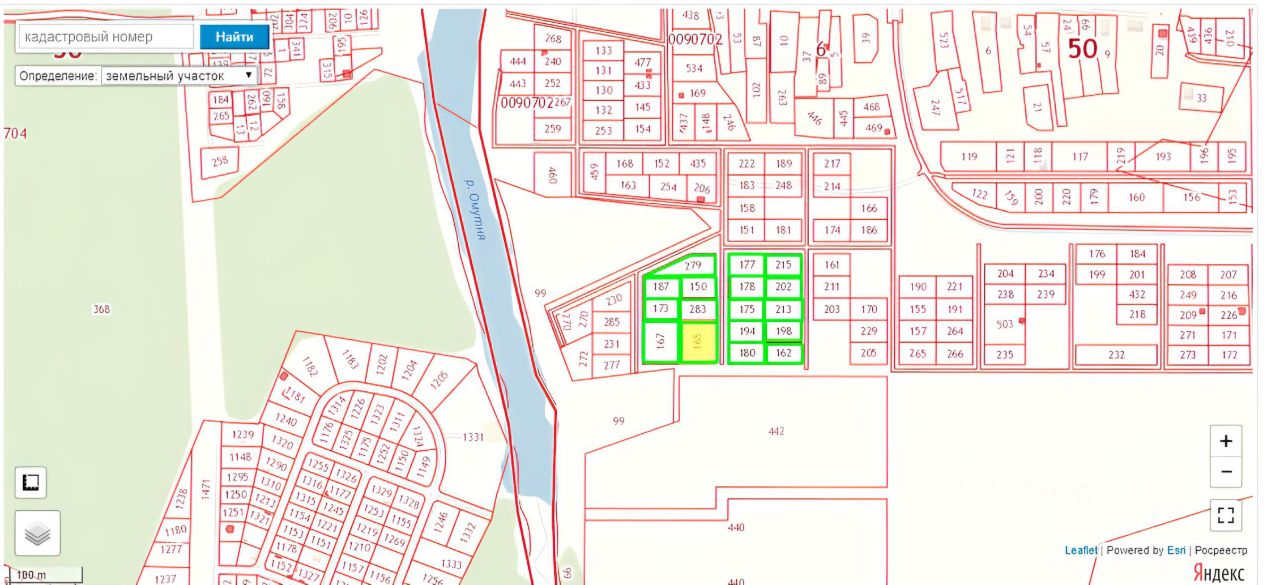 Кадастровая карта шаховского района