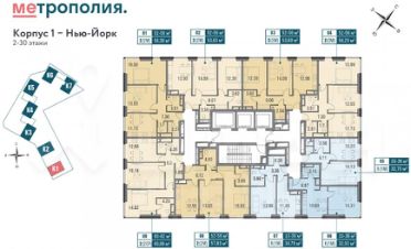Жк метрополия дизайн проект Продажа однокомнатной квартиры 42м² Рязанский просп., 2/1к2Г, Москва, ЮВАО, р-н 
