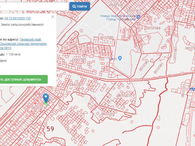 Карта чайковского городского округа