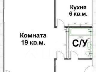 Продаю однокомнатную квартиру 31.5м² ул. Воронина, 1, Иваново, Ивановская область, р-н Фрунзенский - база ЦИАН, объявление 236684585