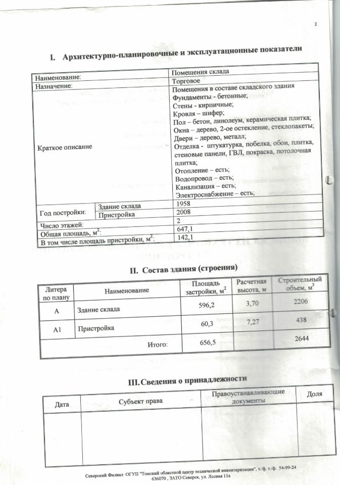 Продажа бизнеса 647м² Советская ул., 1с10, Северск, Томская область - база ЦИАН, объявление 223683862