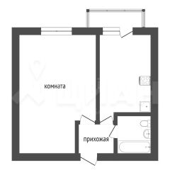 1-комн.кв., 35 м², этаж 4