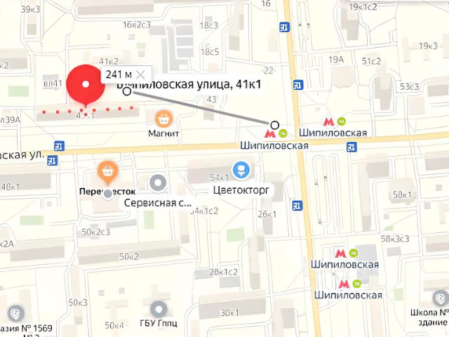 Карта москвы фортунатовская улица