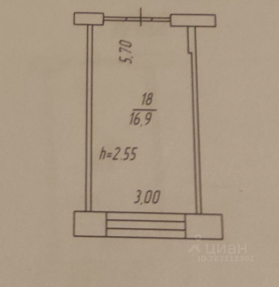 Продажа комнаты 21м² ул. Халтурина, 33, Мурманск, Мурманская область ...