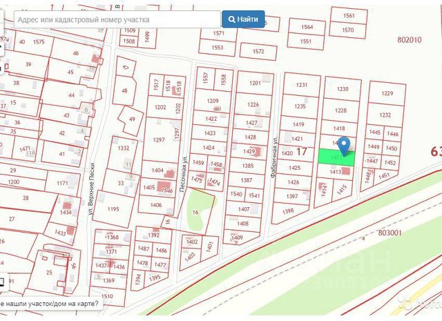 Кадастровая карта черноречье