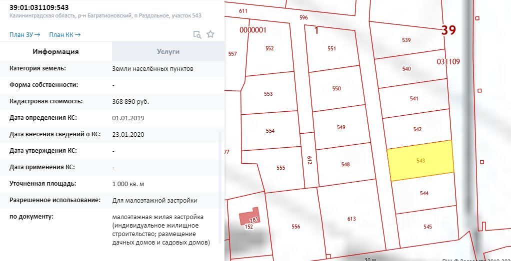 Кадастровая карта калининградская область багратионовский район