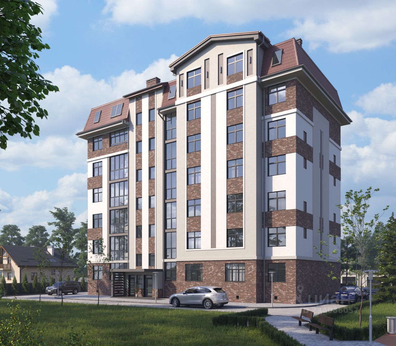 Купить однокомнатную квартиру 38.68м² ул. Белинского, Калининград, Калининградская область, р-н Центральный - база ЦИАН, объявление 234066057
