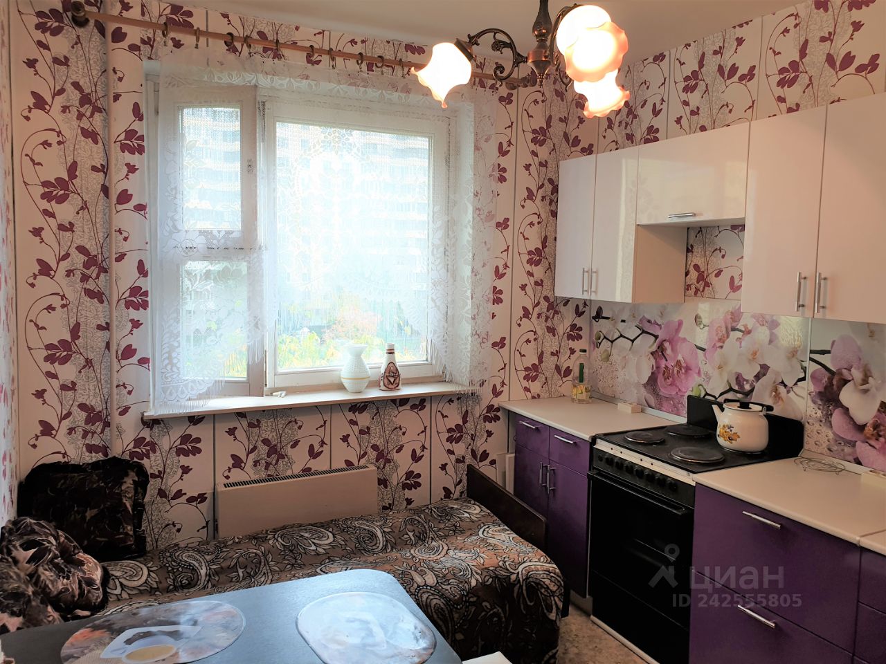 Снять однокомнатную квартиру 36м² Новомарьинская ул., 19, Москва, ЮВАО, р-н Марьино м. Братиславская - база ЦИАН, объявление 242555805
