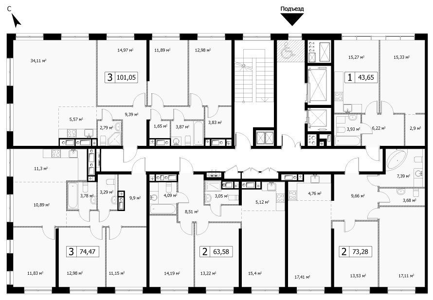 Купить Квартиру 11 Парковая 52