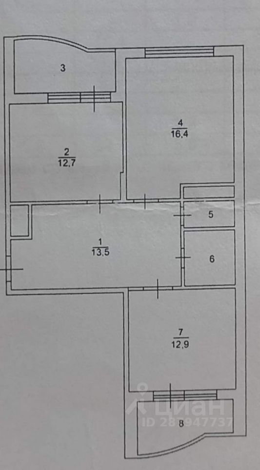 Купить долю в квартире 68м² ул. Городская, 20, Москва, ТАО (Троицкий ...