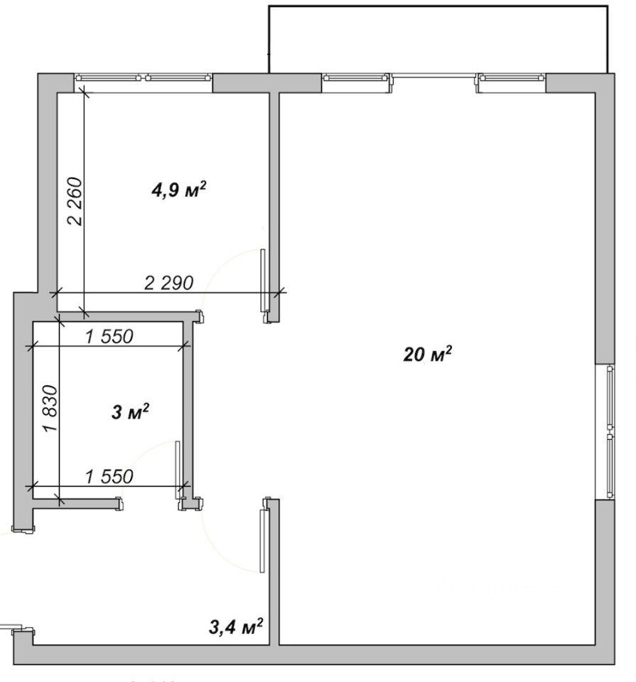 Планировка хрущевки 1 комната 31 кв