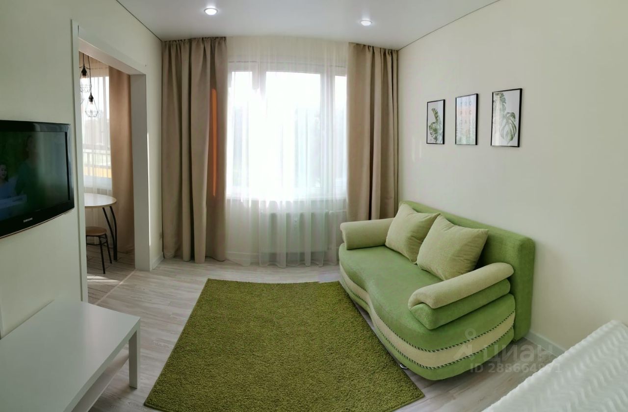 Снять однокомнатную квартиру 32м² ул. Александра Курынова, 11к2, Казань ...