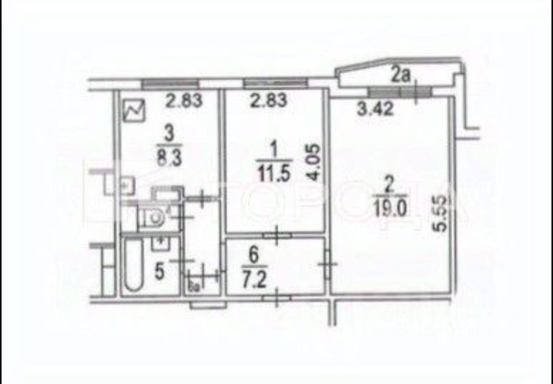 Продажа двухкомнатной квартиры 51м² ул. Борисовские Пруды, 10К1, Москва ...